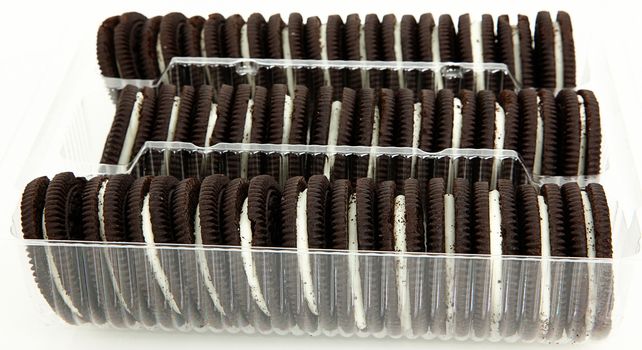 Package of Chocolate Cookies with Cream Filling