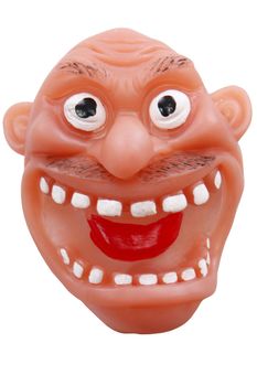 Rubber Toy with Crazy Old Man Expression