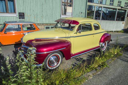 The image is shot at the fish market in Halden, Norway