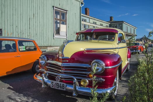 The image is shot at the fish market in Halden, Norway