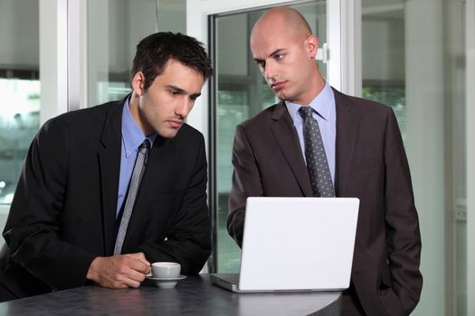 young businessman looking very sad