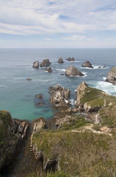 The rocks at Nugget Point, Otago, New Zealand