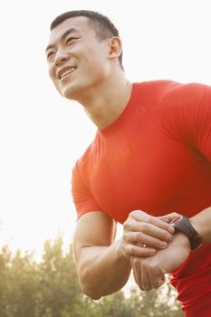 Muscular Man With Watch
