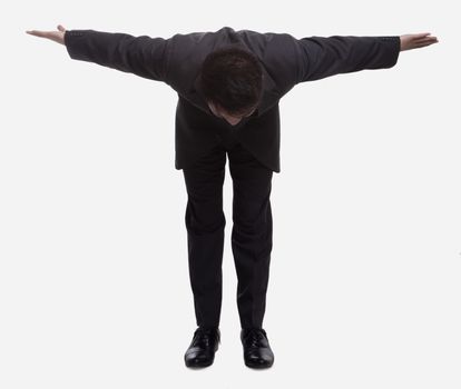 Businessman Bowing Low