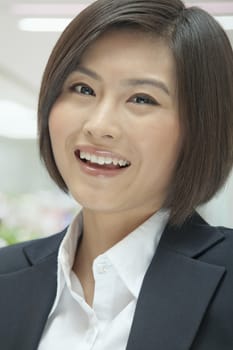 Portrait of Smiling Young Businesswoman