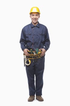 Portrait of Construction Worker, Studio Shot