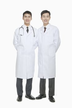 Full length portrait of two Doctors 