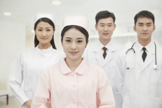 Portrait of Four Healthcare workers, China