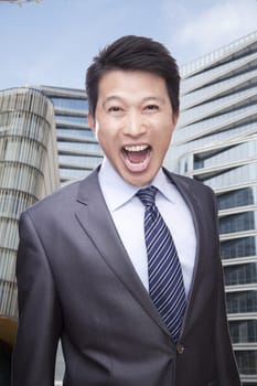 Portrait of Man Shouting