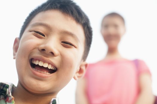 smiling boy, portrait