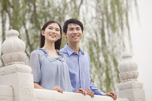 Young Couple on a Bridge