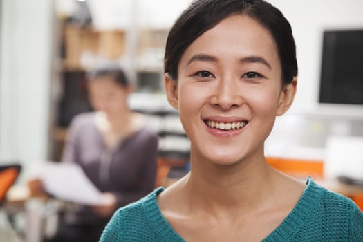 Portrait of young businesswoman in the office