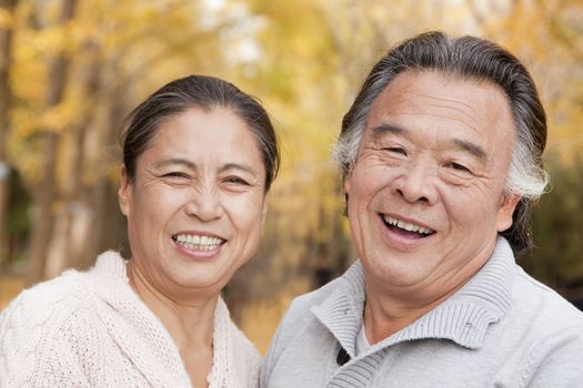 Old couple in park