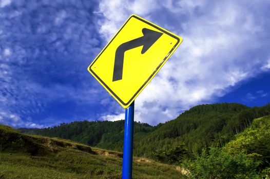 Look to the right.
Road on Samosir Island, Lake Toba, North Sumatra, Indonesia.