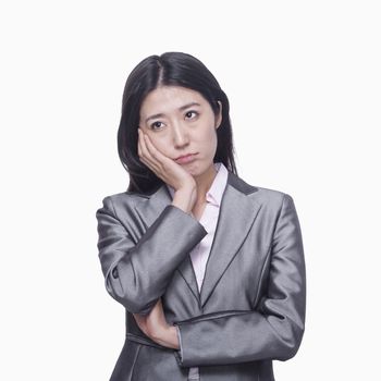 Businesswoman with sad expression