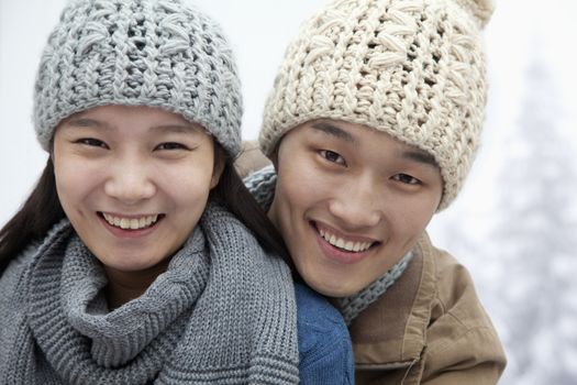 Young Couple in the Snow