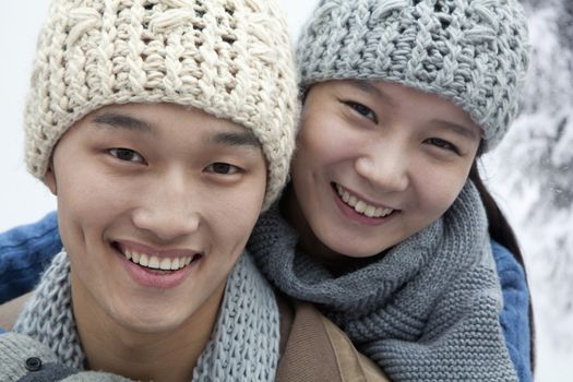 Young Couple in the Snow