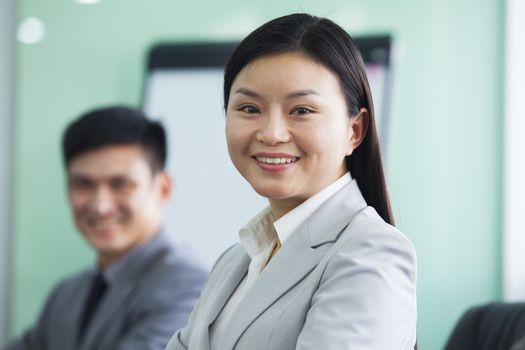 Portrait of Businesswoman with her Colleague