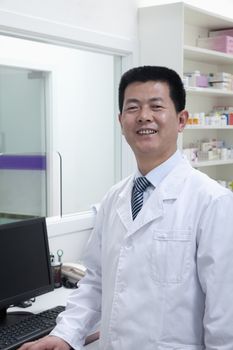 Male veterinarian, portrait