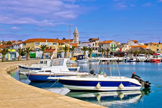 Town of Pakostane waterfront, in Dalmatia, Croatia