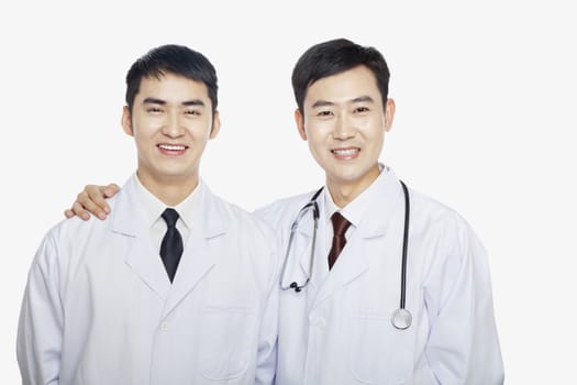 Portrait of two Doctors, Studio shot