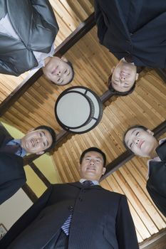 Low Angle Portrait of a Group of Businesspeople