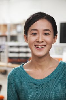 Portrait of young businesswoman in the office