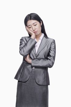 Businesswoman with sad expression