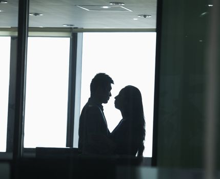 Couple in office