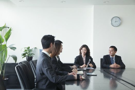 Business people having meeting