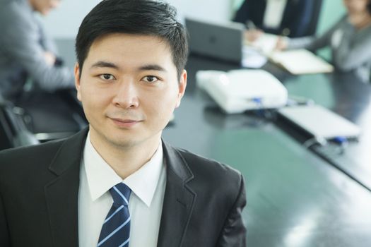 Businessman in Board Room