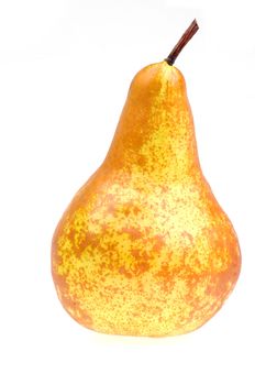Williams yellow pear isolated on a white background