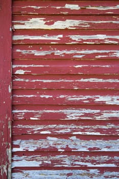 Old Red Barn with Peeling Paint Grunge Background