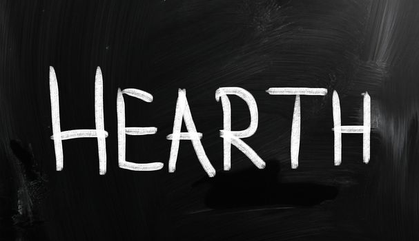 Health concept handwritten with chalk on a blackboard.