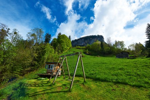 Swing at Swiss Alps