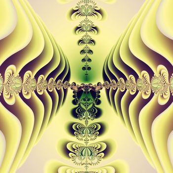 Elegant fractal design, abstract psychedelic art, sunny fairytale