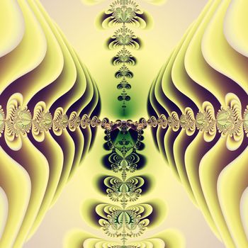 Elegant fractal design, abstract psychedelic art, sunny fairytale