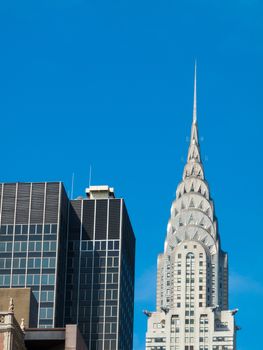 view of the Chrysler Building in Manhattan, NYC