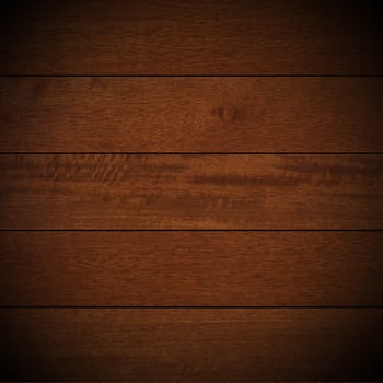 Five wooden dark brown boards with shadows - Background