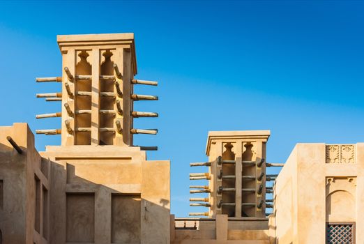 DUBAI, UAE - NOVEMBER 15: View of the  Souk Madinat Jumeirah.Madinat Jumeirah encompasses two hotels and clusters of 29 traditional Arabic houses. Nov 15, 2012 in Dubai