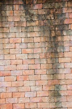 old red brick wall background