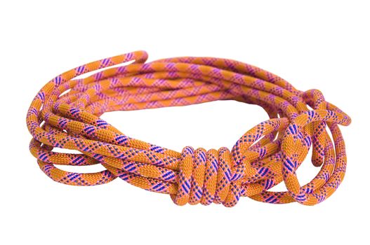 climbing rope isolated on a white background