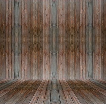 Abstract old wooden room