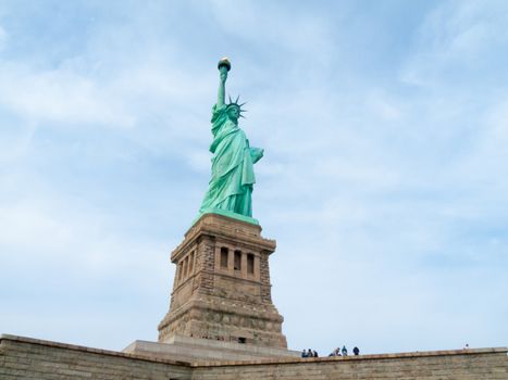 view of the famous Statue of Liberty