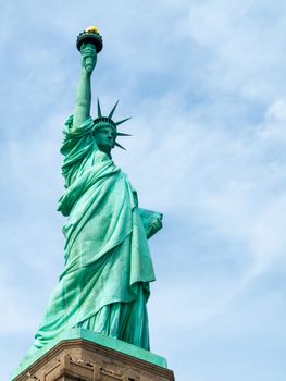 view of the famous Statue of Liberty