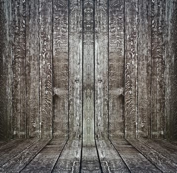 Old Abstract interior with parquet wooden floor