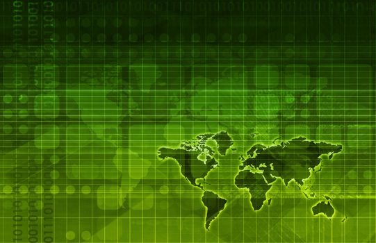 Online Research Concept on Data Around the World