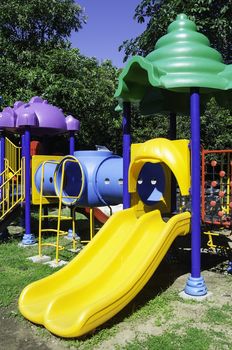 children Stairs Slides exercise equipment in garden