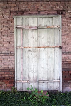 old wooden door house detail