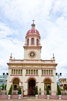 old portugese christian church in Bangkok Thailand